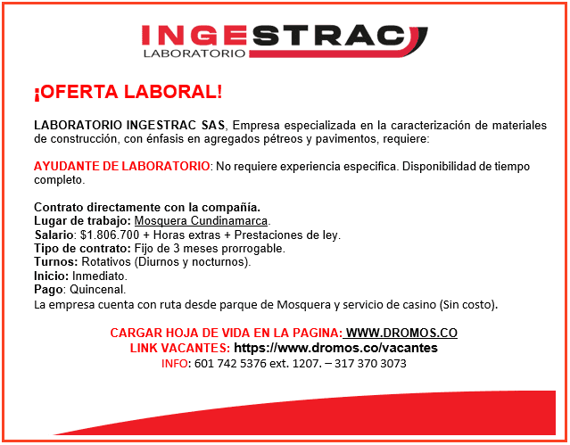 AYUNDANTE DE LABORATORIO
